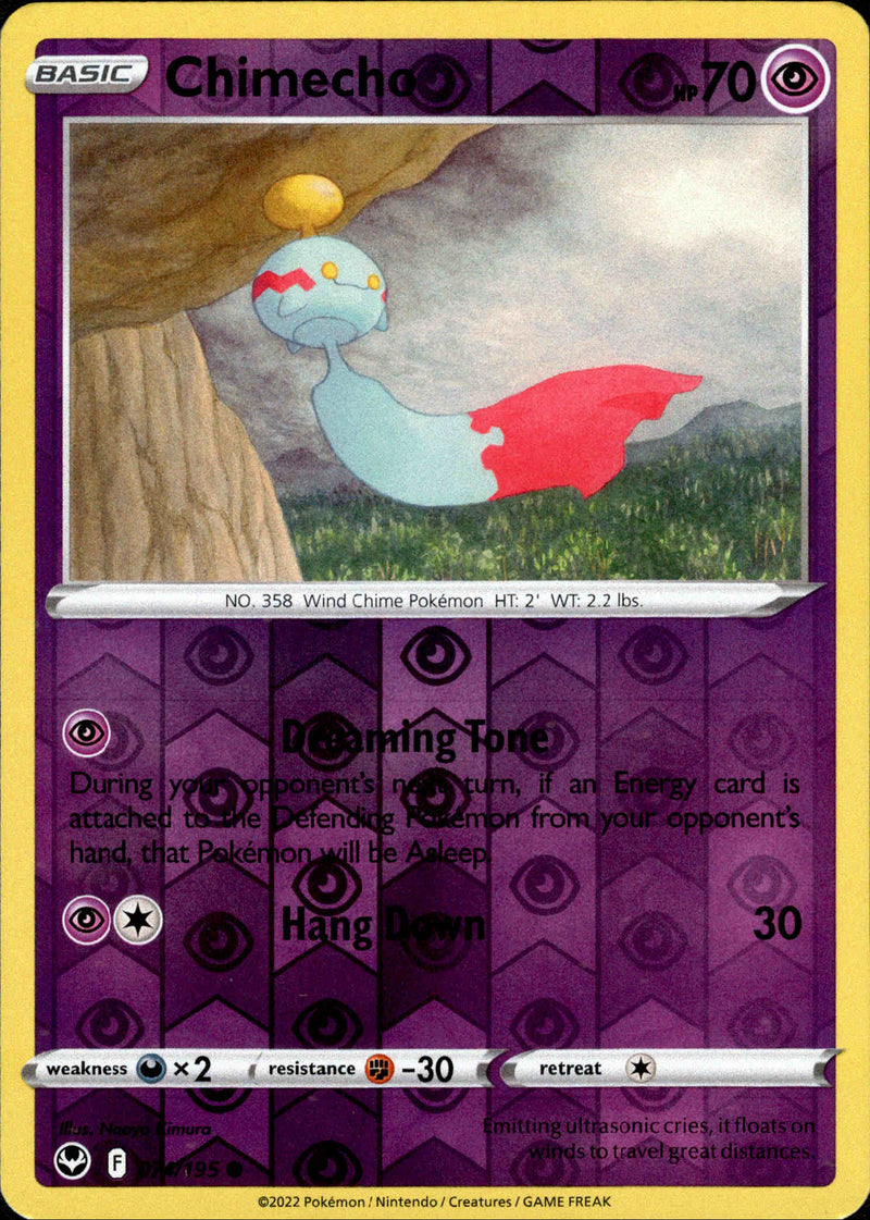 074/195 Chimecho Common Reverse Holo Silver Tempest