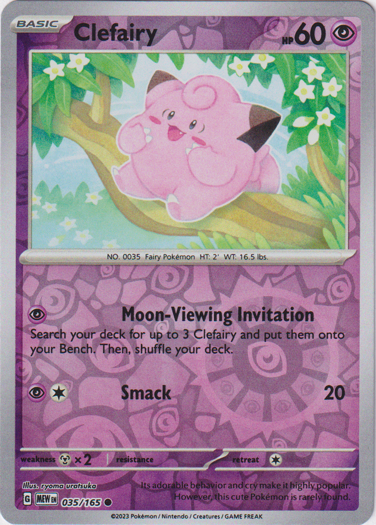 035/165 Clefairy Common Reverse Holo Scarlet & Violet 151