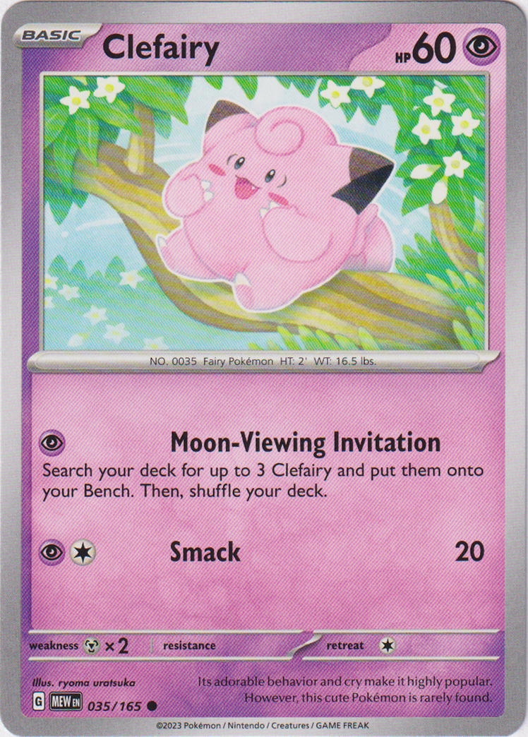 035/165 Clefairy Common Scarlet & Violet 151