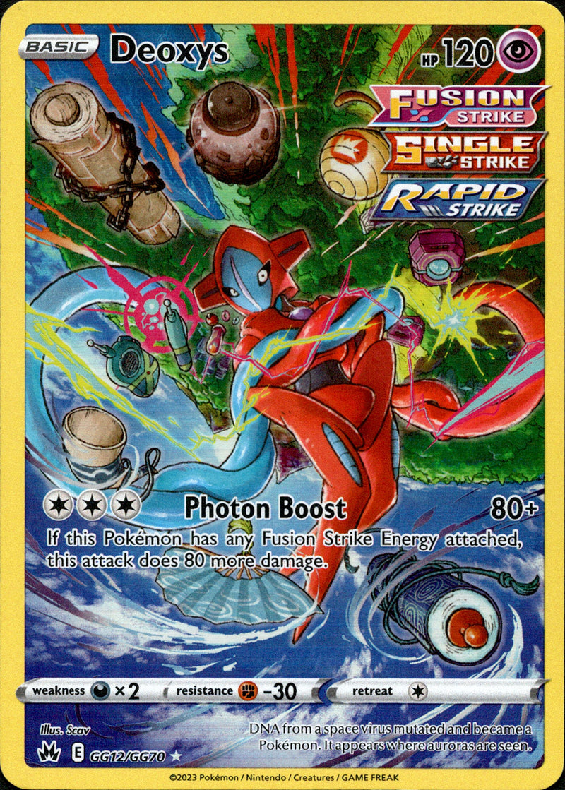 GG12/GG70 Deoxys Holo Rare Crown Zenith