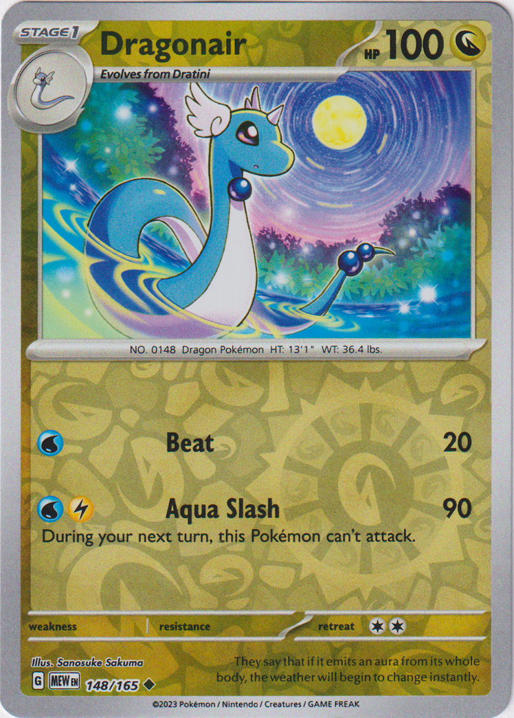 148/165 Dragonair Uncommon Reverse Holo Scarlet & Violet 151