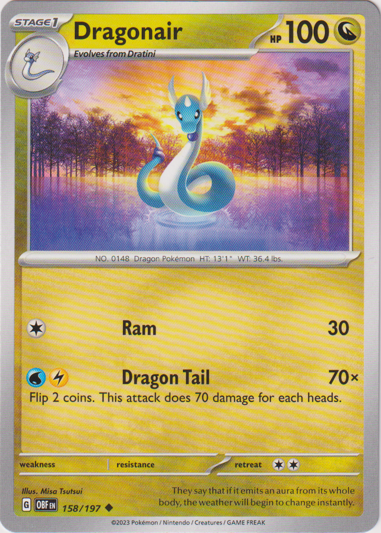 158/197 Dragonair Uncommon Obsidian Flames