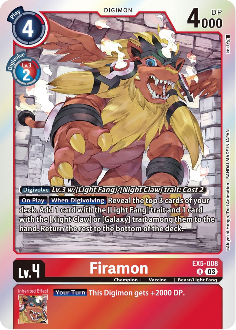 EX05-008 Firamon Rare