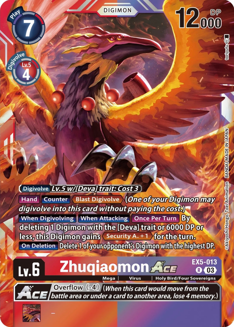 EX05-013 Zhuqiaomon ACE Rare