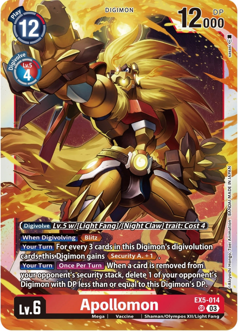 EX05-014 Apollomon Super Rare