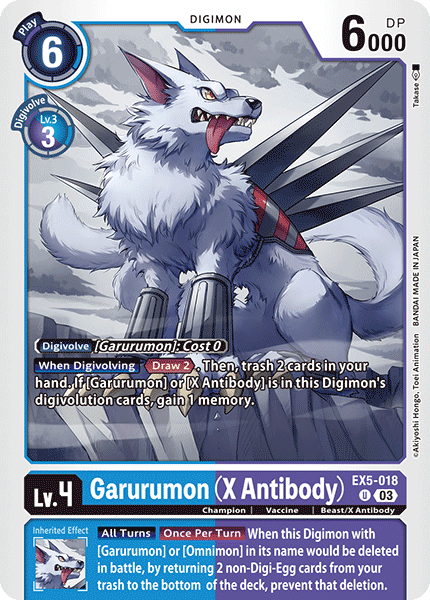 EX05-018 Garurumon (X Antibody) Uncommon