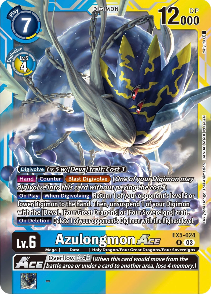 EX05-024 Azulongmon ACE Rare