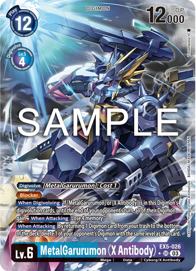 EX05-026 MetalGarurumon (X Antibody) Alternate Art