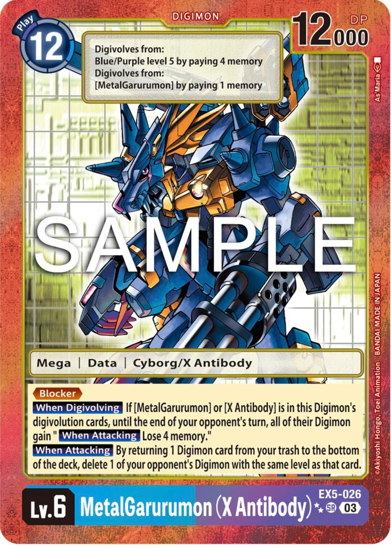 EX05-026 MetalGarurumon (X Antibody) Classic Alternate Art