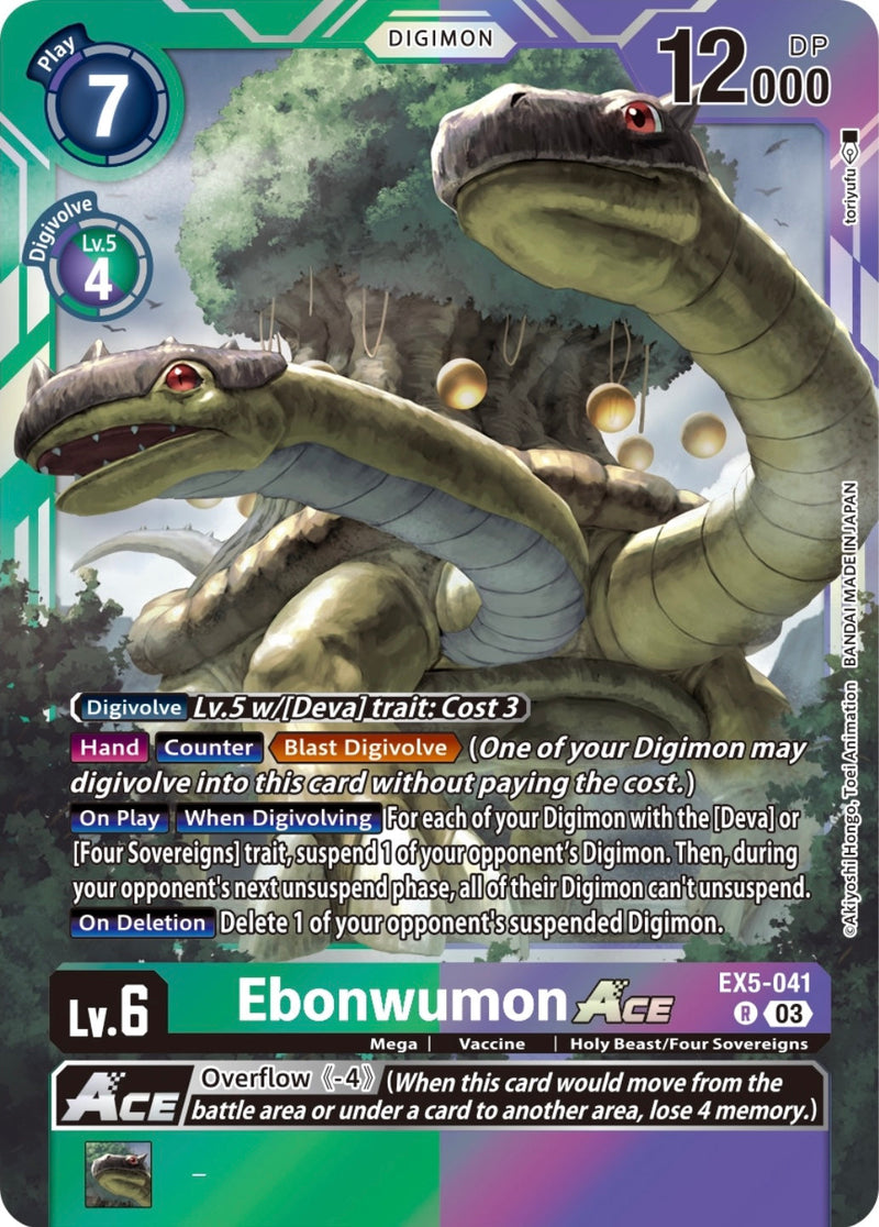 EX05-041 Ebonwumon ACE Rare