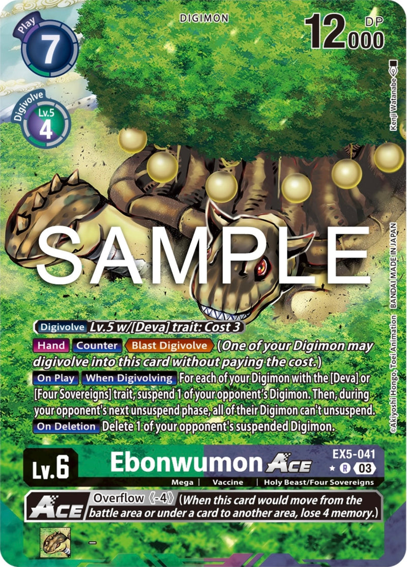 EX05-041 Ebonwumon ACE Alternate Art