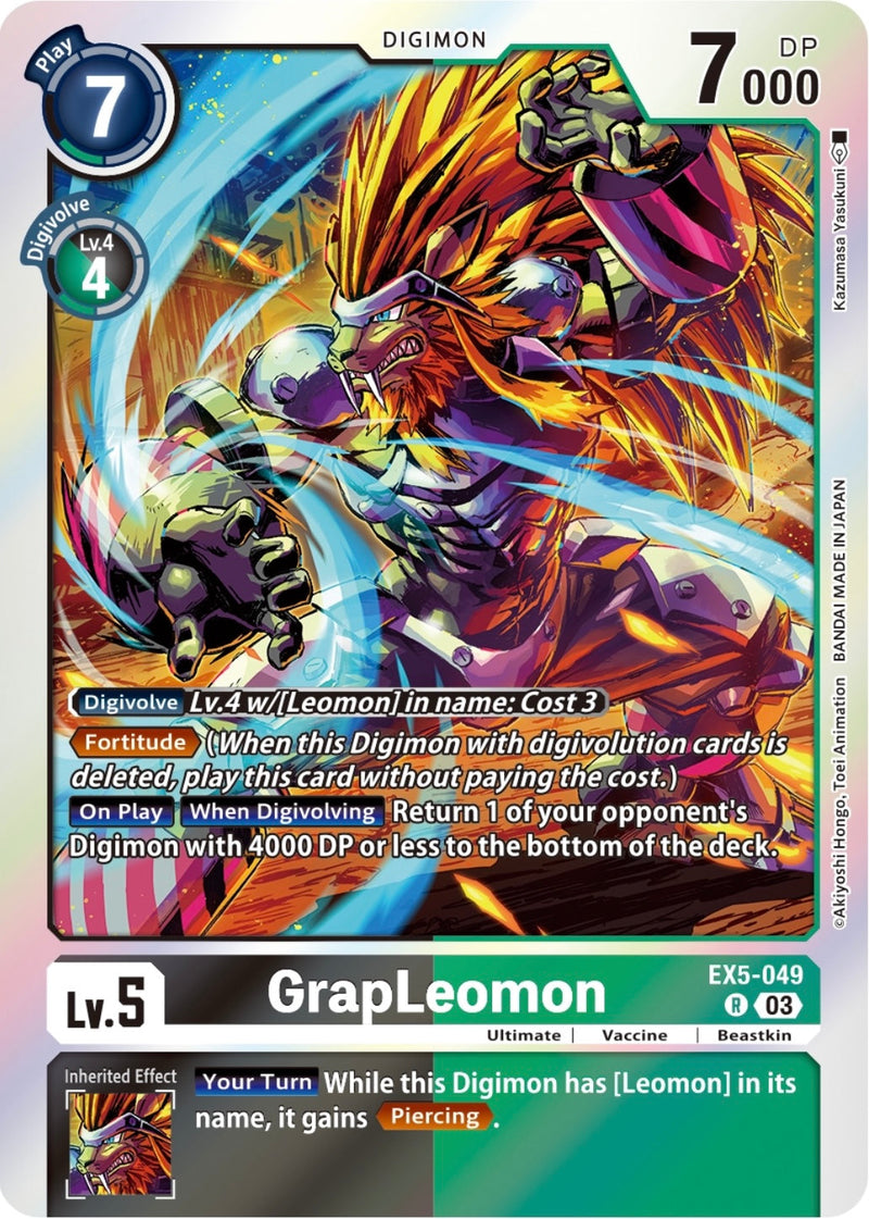 EX05-049 GrapLeomon Rare