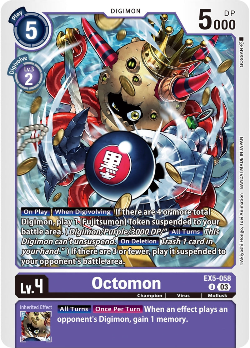 EX05-058 Octomon Uncommon