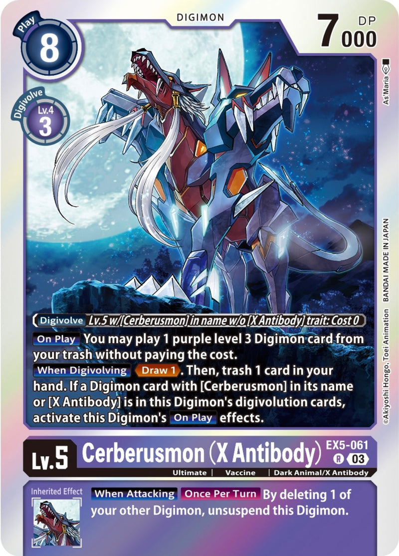 EX05-061 Cerberusmon (X Antibody) Rare