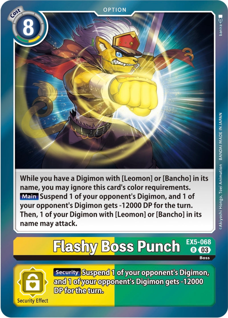 EX05-068 Flashy Boss Punch Rare