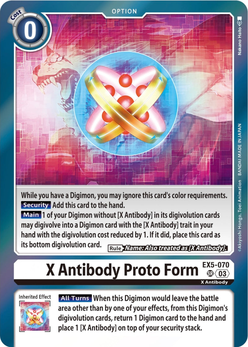 EX05-070 X Antibody Proto Form Super Rare