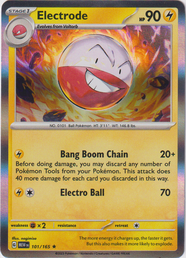 101/165 Electrode Holo Rare Scarlet & Violet 151