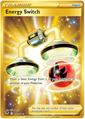 212/195 Energy Switch Secret Rare Silver Tempest