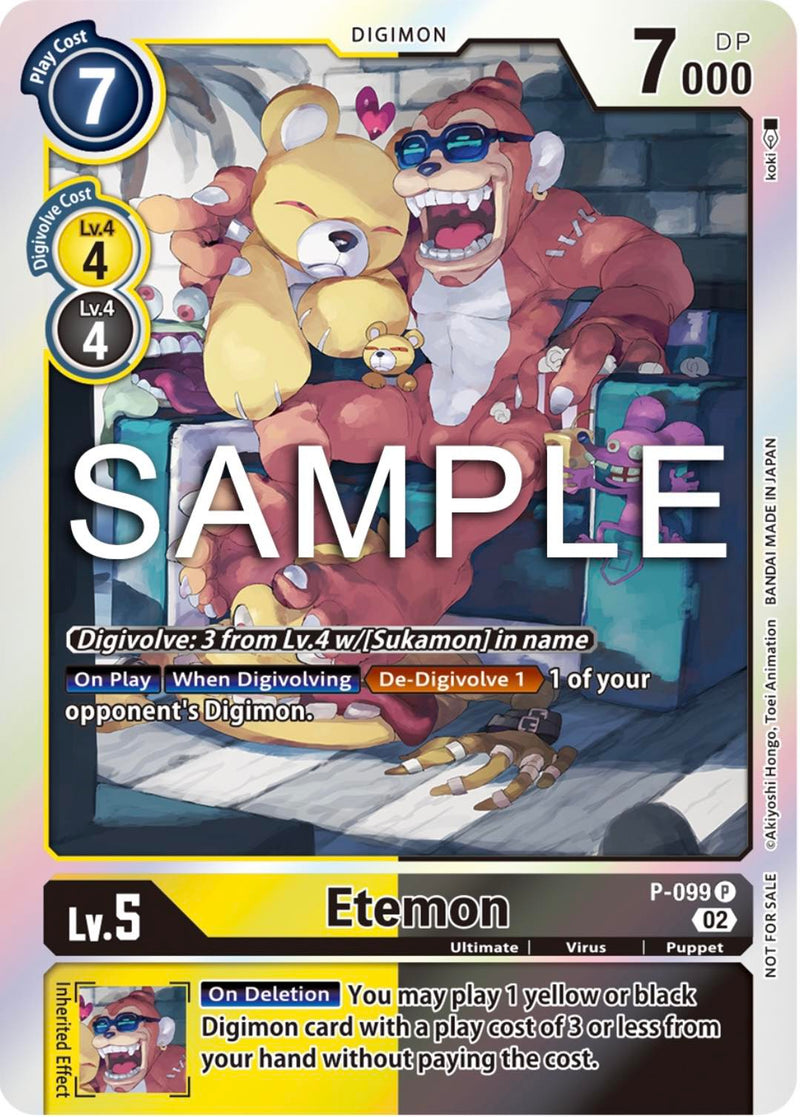 P-099 Etemon Promo Limited Card Set Ver.2