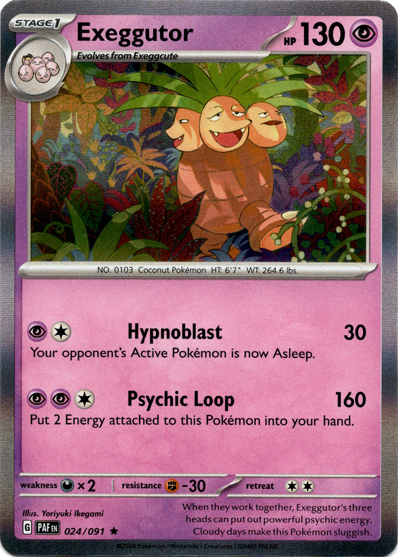 024/091 Exeggutor Holo Rare Paldean Fates