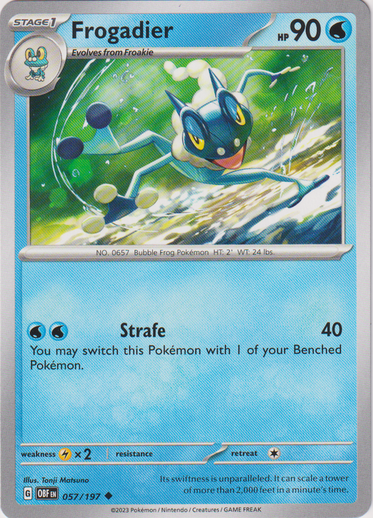 057/197 Frogadier Uncommon Obsidian Flames