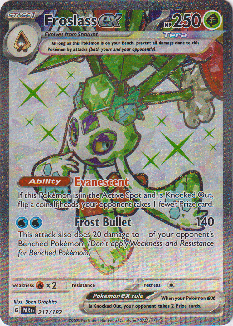 217/182 Froslass EX Ultra Rare Paradox Rift