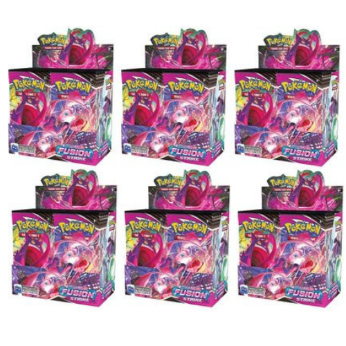 Pokemon TCG Sword and Shield Fusion Strike Booster Box Case (6 boxes)