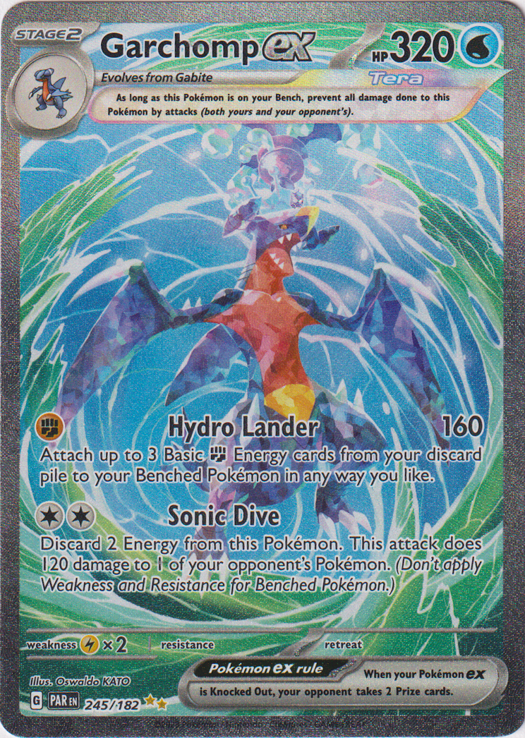 245/182 Garchomp EX Special Illustration Rare Paradox Rift