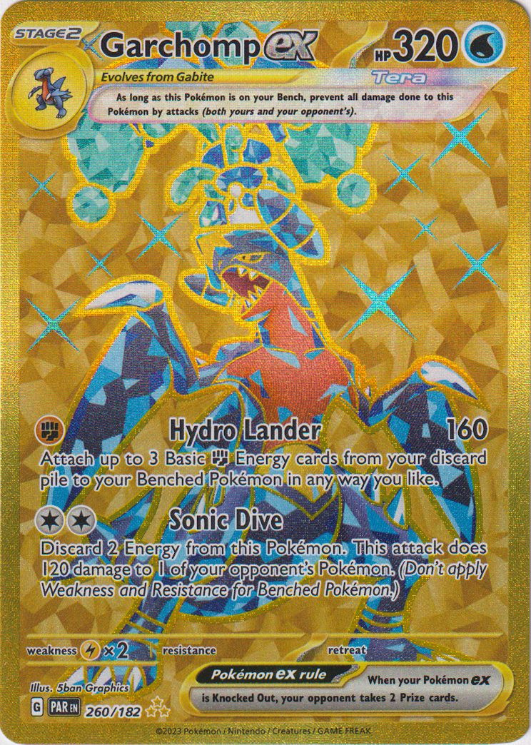 260/182 Garchomp EX Hyper Rare Paradox Rift