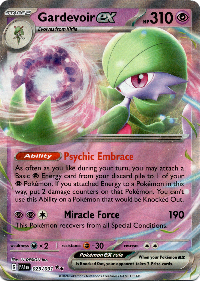 029/091 Gardevoir EX Paldean Fates