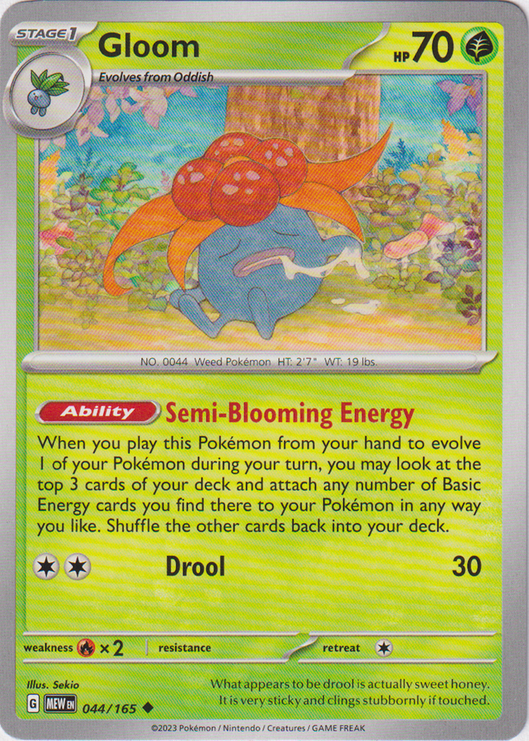 044/165 Gloom Uncommon Scarlet & Violet 151