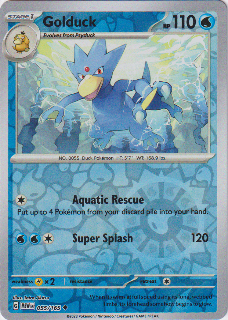 055/165 Golduck Uncommon Reverse Holo Scarlet & Violet 151