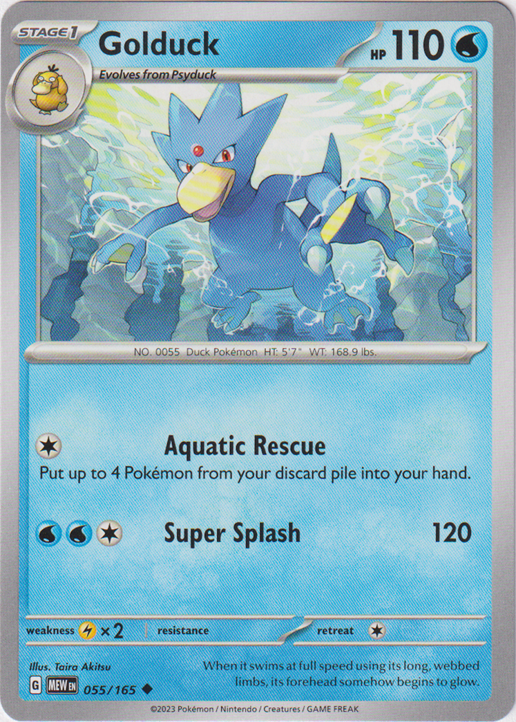 055/165 Golduck Uncommon Scarlet & Violet 151