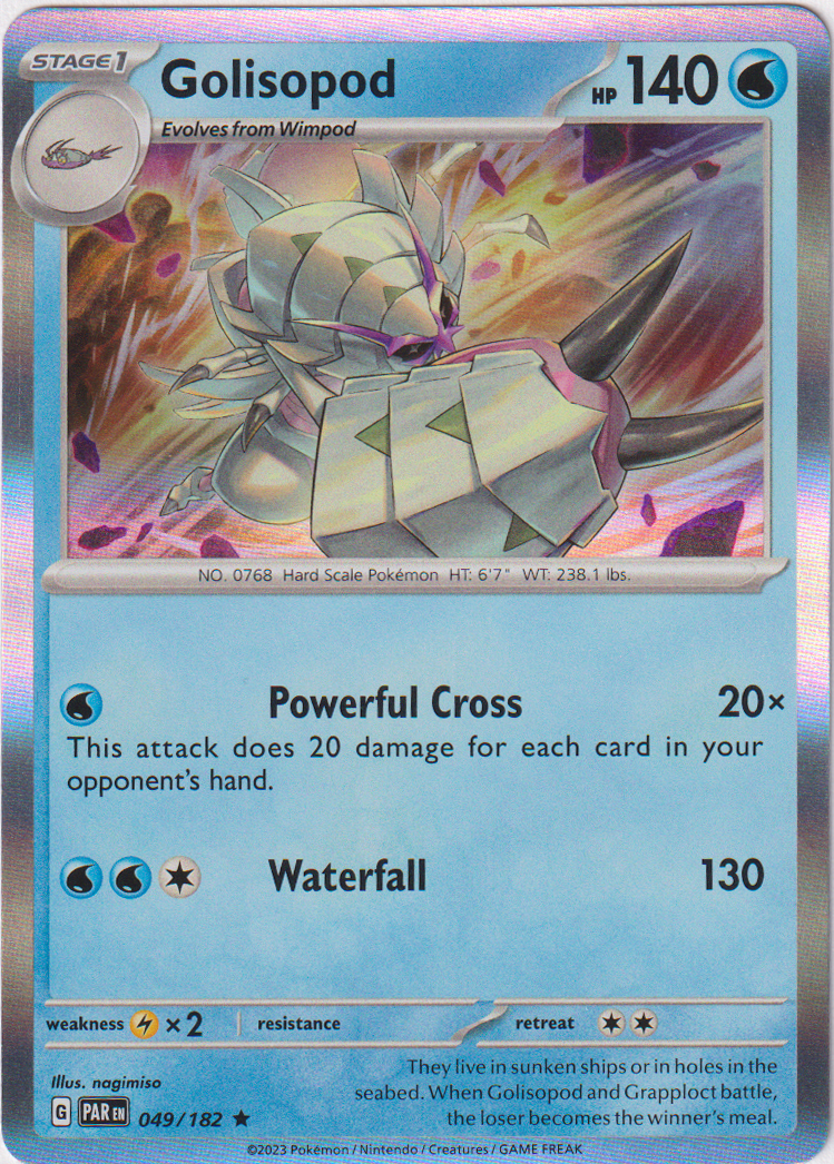 049/182 Golisopod Holo Rare Paradox Rift