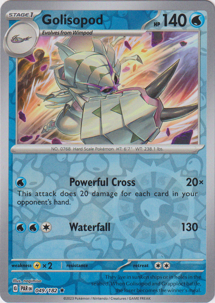 049/182 Golisopod Rare Reverse Holo Paradox Rift