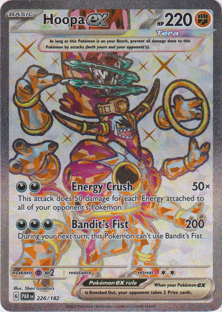 226/182 Hoopa EX Ultra Rare Paradox Rift