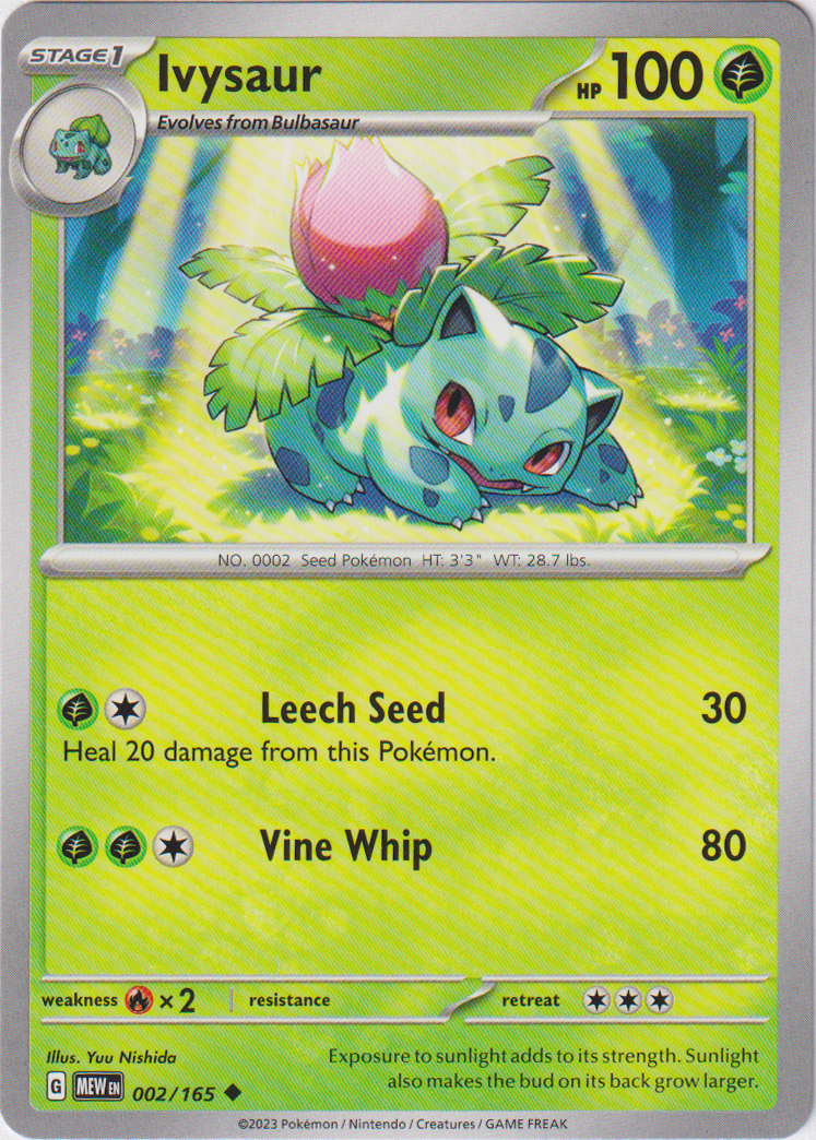 002/165 Ivysaur Uncommon Scarlet & Violet 151