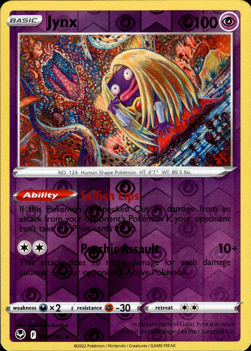 062/195 Jynx Uncommon Reverse Holo Silver Tempest