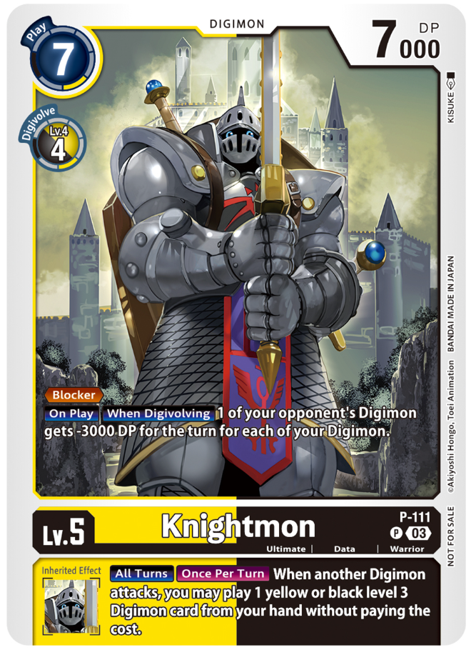 P-111 Knightmon Promo Survey Pack Promo