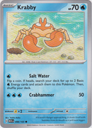 098/165 Krabby Common Scarlet & Violet 151
