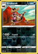 112/195 Krokorok Uncommon Reverse Holo Silver Tempest
