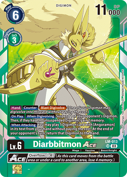 LM-013 Diarbbitmon ACE Super Rare (BT15)