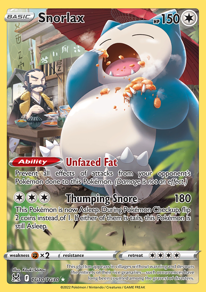 TG10/TG30 Snorlax Lost Origin