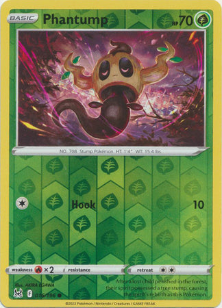 016/196 Phantump Common Reverse Holo Lost Origin