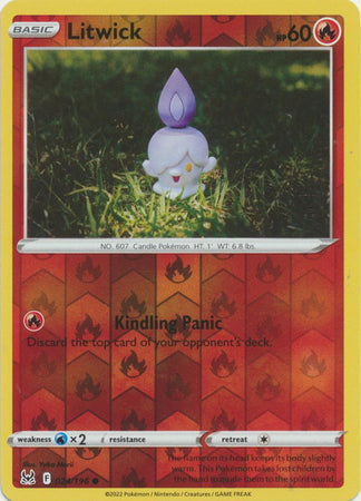 024/196 Litwick Common Reverse Holo Lost Origin