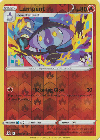 025/196 Lampent Uncommon Reverse Holo Lost Origin