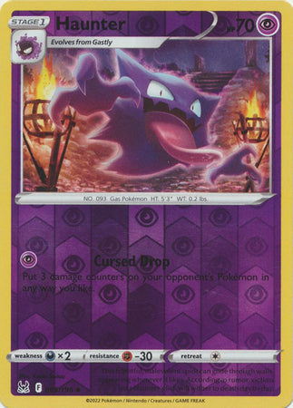 065/196 Haunter Uncommon Reverse Holo Lost Origin