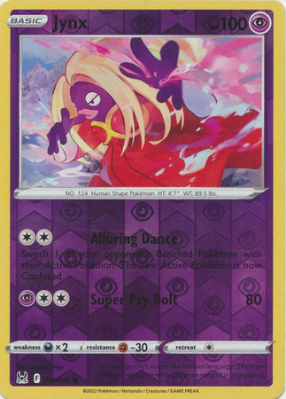 068/196 Jynx Common Reverse Holo Lost Origin