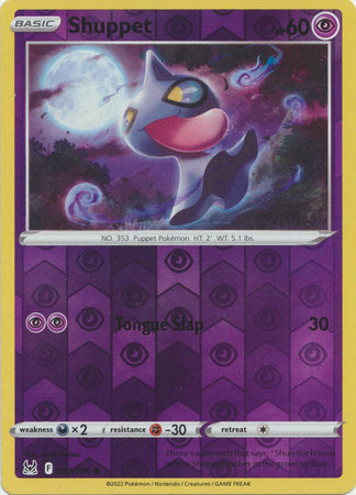 072/196 Shuppet Common Reverse Holo Lost Origin