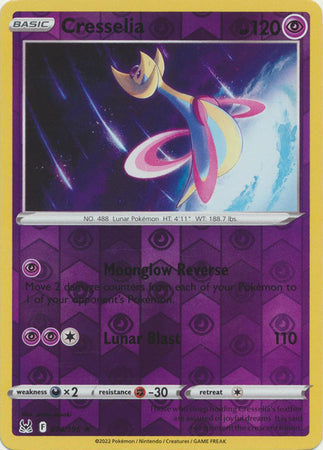 074/196 Cresselia Rare Reverse Holo Lost Origin